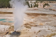 2. Norris Geyser Basin. I have never seen anything like this, it is so interesting!